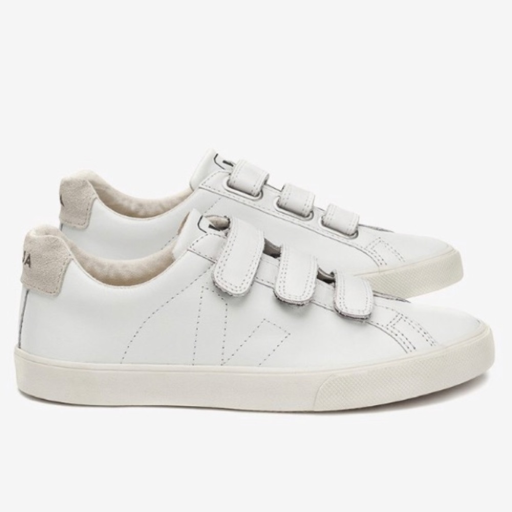 White Veja Velcro Sneakers